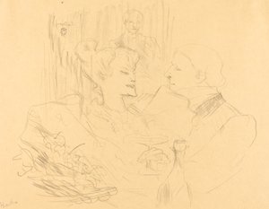 在伦敦吃晚餐 作者 Henri de Toulouse Lautrec