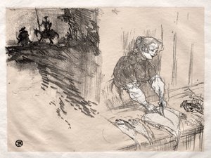 短暂的快乐  封面 作者 Henri de Toulouse-Lautrec