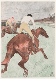 骑师，1899年。 作者 亨利·德·图卢兹·劳特雷克