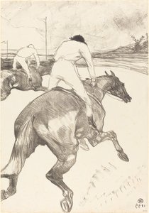 骑师 Le jockey, 1899年。 作者 亨利·德·图卢兹·劳特雷克