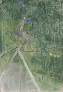 绳子舞者（粉彩） 作者 亨利·德·图卢兹·劳特雷克