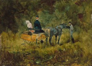 陷阱》，1880年。 作者 亨利·德·图卢兹·劳特雷克
