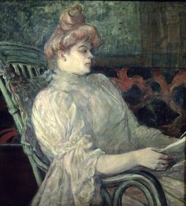 读书的女人 作者 Henri de Toulouse Lautrec