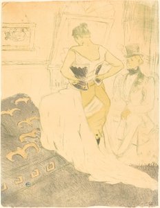穿胸衣的女人(Femme en corset) 作者 亨利·德·图卢兹·劳特雷克