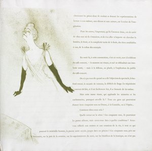 伊维特·吉尔伯特（Yvette Guilbert-French）系列：1894年第4号。 作者 亨利·德·图卢兹·劳特雷克