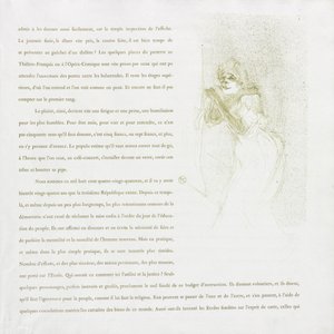 伊维特·吉尔伯特（Yvette Guilbert-French）系列：1894年第5号。 作者 亨利·德·图卢兹·劳特雷克