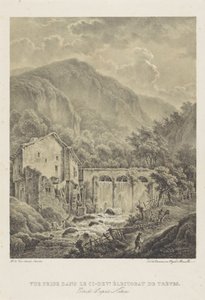 特里尔附近有水磨坊的山景
Vue prise dans le ci-dev.Éectorat de trèves（物体上的标题） 作者 亨利·范·阿舍