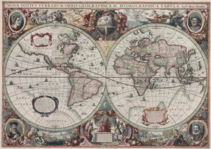 是Nova totius terrarum orbis geoa ac cura delineata 作者 亨里克斯·洪都斯二世