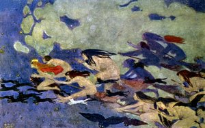 女巫的安息日，约 1900 年（雕刻） 作者 亨丽埃塔·戈登伯格