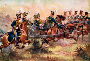 皇家骑兵队，约1832年"，约1920年。 作者 亨利·佩恩