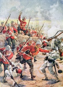 20世纪20年代主要CH Wylly的“英国历史的光荣战役”中的战壕风暴 作者 Henry A. Payne