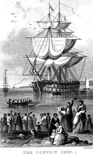 罪犯之船，c1820。