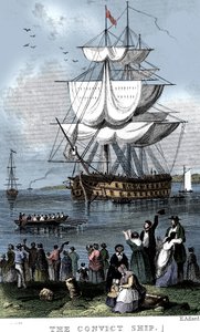 罪犯之船，c1820。