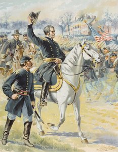 1863年5月3日，弗吉尼亚州Chancellorville战役中的胡克少将