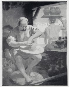 东方陶艺家（石版画） 作者 亨利·安德鲁·哈珀