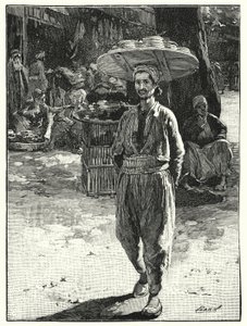 Eastern baker with basket on his head (litho) 作者 亨利·安德鲁·哈珀