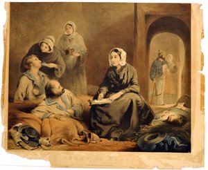 &39;作品：Therapia医院，1855年1月1日&39;，雕刻JA Vinter，酒吧。 Rudolph Ackermann，1855年2月19日