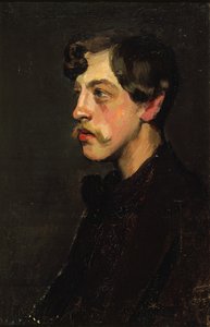 诗人Camille Mauclair 1872-1945年的肖像，约1895年。