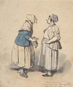 两个闲人》 Les Deux Commères, 1832.