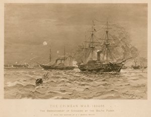 英国波罗的海舰队轰炸斯韦堡，克里米亚战争 作者 亨利·查尔斯·塞普金斯·赖特