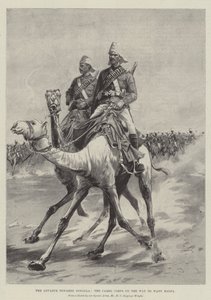 在前往Wady Halfa途中的骆驼军团东戈拉前进 作者 亨利·查尔斯·塞普金斯·赖特