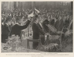 11月25日，Hotel Metropole酒店的M Santos Dumont宴会，巴西航空公司的热情接待 作者 亨利·查尔斯·塞普金斯·赖特