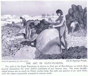 燧石制造艺术，c.1920 作者 亨利·查尔斯·塞普金斯·赖特