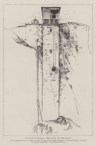 米特奥拉，梯子和篮子两种方式 作者 Henry Charles Seppings Wright
