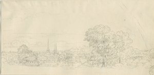 利奇菲尔德 - 远景：钢笔画，nd [1788-1855]（绘图） 作者 亨利·柯曾·奥尔波特