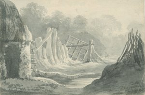 Lichfield - Edial: sepia wash drawing, nd [1788-1855] (drawing) 作者 亨利·柯曾·奥尔波特