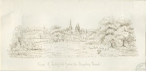 利奇菲尔德--北景（远景）：钢笔画，nd [1788-1855]（图）。 作者 亨利·柯曾·奥尔波特