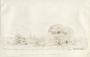 利奇菲尔德-北视图（远景）：钢笔画，nd [1788-1855]（画图）