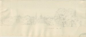 利奇菲尔德 - 北景（远景）：铅笔画，nd [1788-1855]（绘图） 作者 亨利·柯曾·奥尔波特