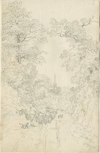 利奇菲尔德大教堂-东南景观 作者 亨利·柯曾·奥尔波特