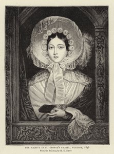 女陛下在圣乔治教堂，温莎，1846年