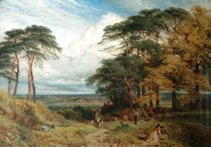 1853年，威尔福德山的吉普赛人的营地和诺丁汉