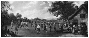 一场乡村板球比赛，19世纪，1912年。