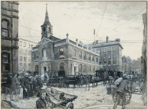 曼彻斯特圣詹姆斯（纸面水彩画）
