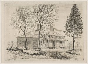 《旧纽约风光》中的Somerindyck House，1870年。