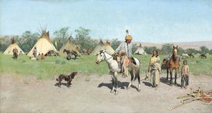 在新牧场中，1895年 作者 亨利·弗朗索瓦·法尼