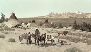印度营地，1892年 作者 亨利·弗朗索瓦·法尼