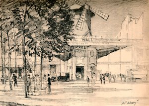 Le Moulin Rouge Dead确实是Pierrots蜡烛。，c1927，1927