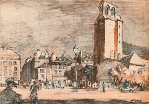 St. Germain Des Pres在老城区。，c1927，1927年