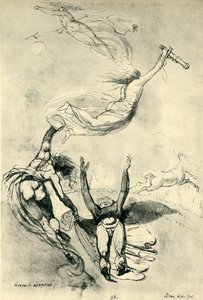 与女神同死的英雄，1778年，1943年。 作者 约翰·海因里希·富斯里