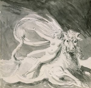 欧罗巴和公牛（钢笔和水墨） 作者 约翰·海因里希·富斯里