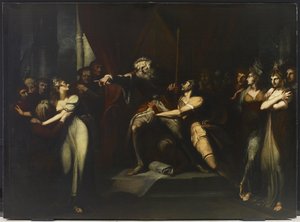 Lear Banishing Cordelia，c.1784-90 作者 约翰·海因里希·富斯里