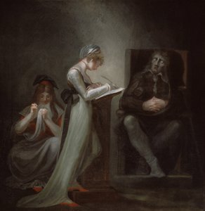 米尔顿对他的女儿的独裁，1794年 作者 约翰·海因里希·富斯里