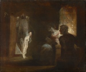 1821年，Undine进入了渔夫和他的妻子的家 作者 约翰·海因里希·富斯里