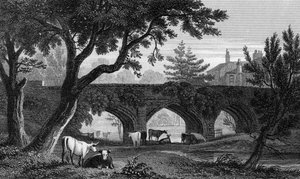 1832年亨利·阿德拉德（Henry Adlard）刻的肯特埃尔特姆桥（Eltham Bridge）