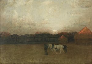麦茬地，约 1909 年（布面油画）